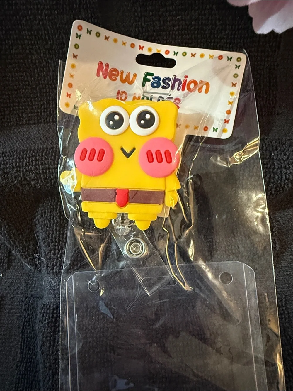 Yellow Owl Badge Reel ID Holder